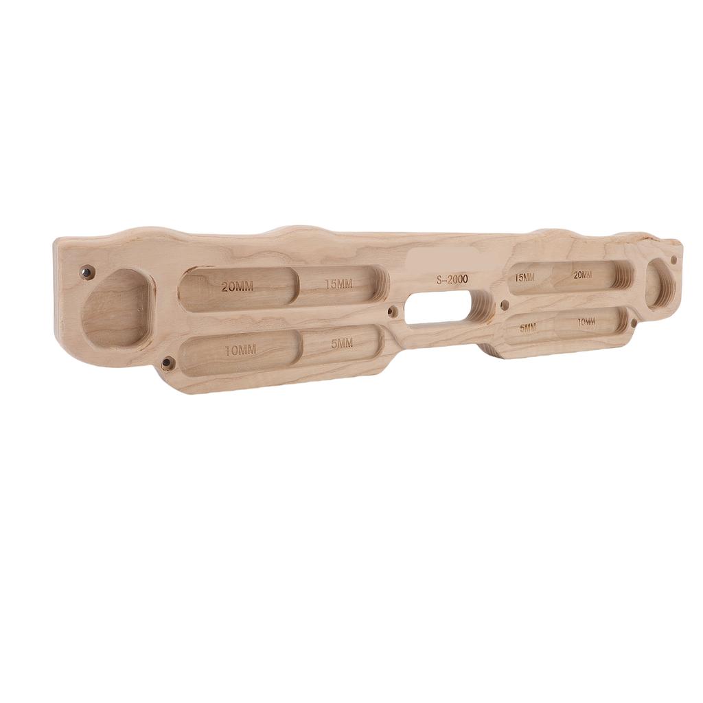 Wooden Rock Climbing Hangboard Training Climbing Fingerboard with Mounting Kit for Bouldering Finger Strength Pull Up