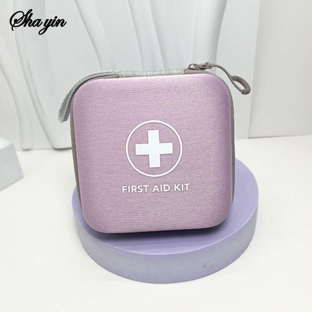 EVA hard shell medical supplies storage bag, travel essential first aid kit, home care supplies storage box