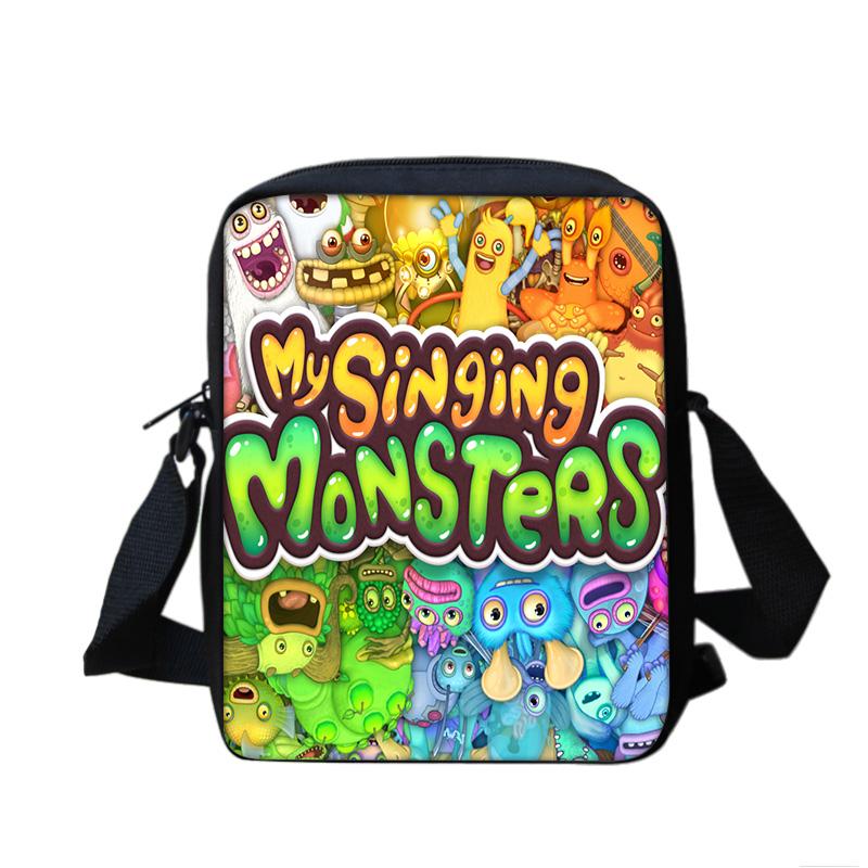 My Singing Monsters Bag Game Cartoon Print Large Capacity New Kindergarten Elementary School Boys and Girls