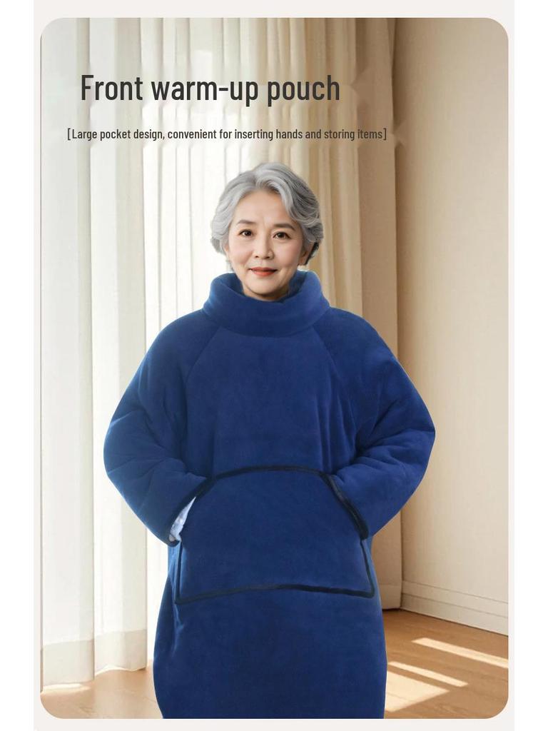 Windproof Warm Blanket Cover for Elderly Wheelchair - Cold-Proof Shawl for Winter Travel