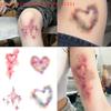 4 Sheets Halloween Wound Bruising Temporary Tattoos Cosplay Waterproof Arm Ankle Scar Tattoo Stickers Lasting Fake Tattoo