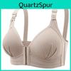Women Front Closure Wireless Bras Gathered Without Steel Ring Solid Color Underwear Push Up Bralette Sexy Lingerie Plus Size Bra