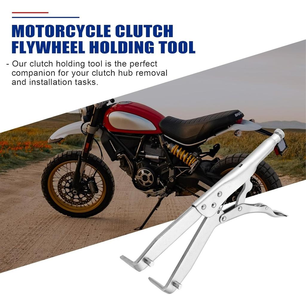 Ferramenta de Segurar Volante de Embreagem de Motocicleta, Ferramenta Suporte de Engrenagem do Cesto do Cubo da Embreagem