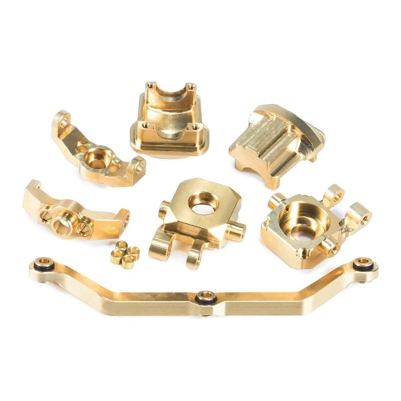 

Brass Weight Steering Link Block Diff Cover Casters Block for 1/18 Crawler Car 4-M
