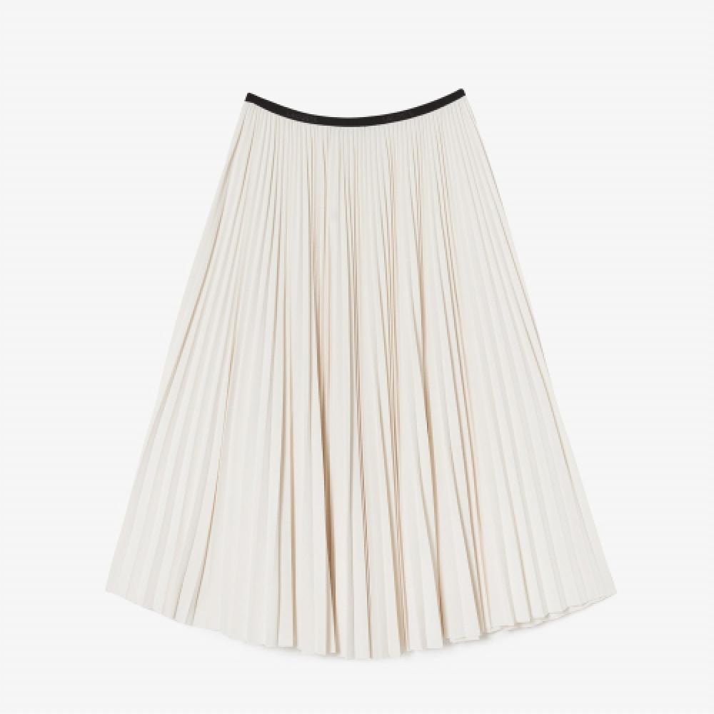 

LACOSTE Женская трикотажная плиссированная юбка [Off White]