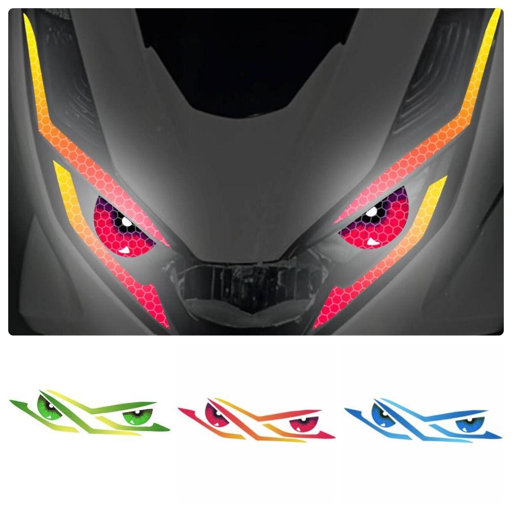 Personalized Style Motorcycle Decoration Stickers Headlight Protection Decals  Motorcycle