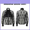 Blusa Elegante Manyishang Pirata Vampiro Renascença Vitoriana Medieval Gótica