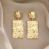 Stylish and Simple Geometric Irregular Earrings, Diamond-set Temperament, Hollow Design, Advanced Sense, Love Butterfly Earrings.