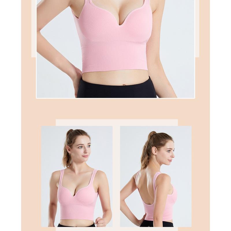 3D Seamless Sports Bra, Lingerie, Women's Summer High-strength Shock-absorbing, Beautiful Back, Fixed Chest Pad, Vest, Integrated Fitness