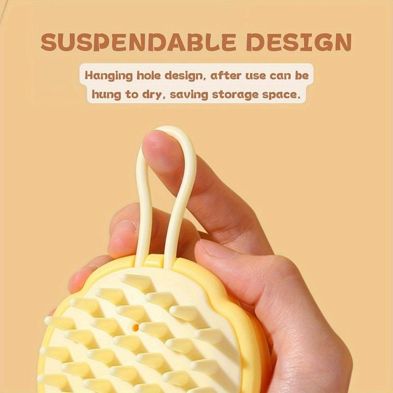 Hair Shampoo Brush Magic Silicone Massage Comb Hanging Scalp Shampoo Comb Universal for Men, Women and Children