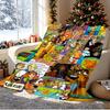 Scooby Pattern Blanket for Home Decoration, Bed, Sofa, Car Travel, Camping, Suitable for All Seasons, Birthday Christmas Gift