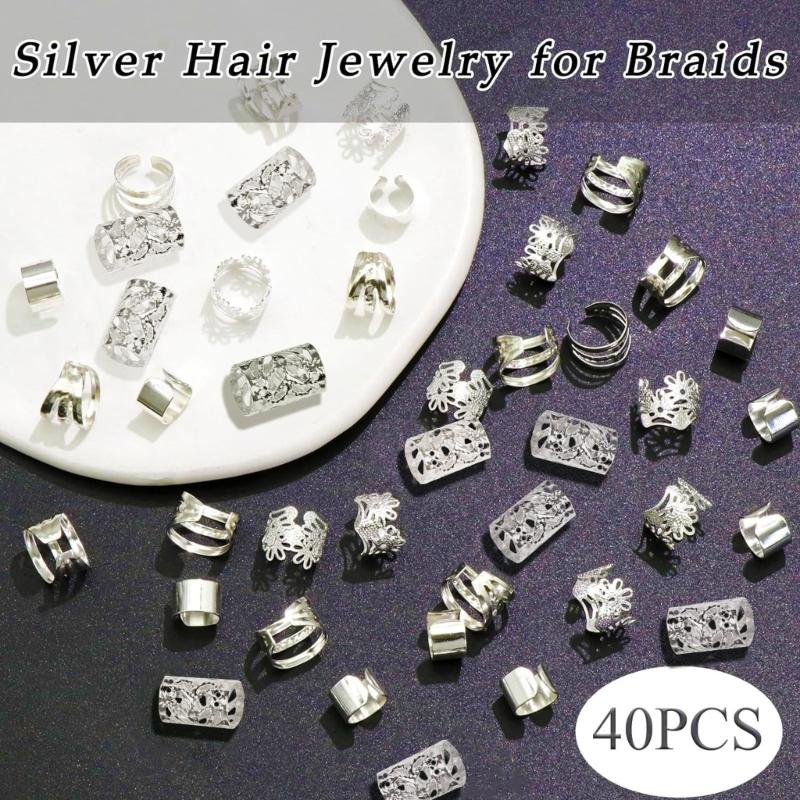 Crown Dreadlock Hair Rings Enhances Style Lightweight and Practical Hair Charm Easy To Use For Parties Festivals