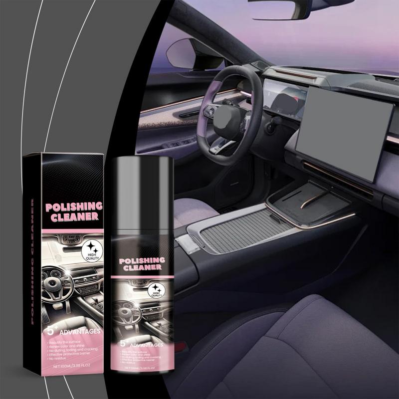 1pcs 100ml Automotive Interior Polishing Agent Detailer And Cleaner Renewal Decontamination Maintenance Remove Stains Agent