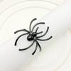 6Pcs Halloween Spider Napkin Rings Fine Texture Alloy Design for Family Reunion Craft Projects Dining Decor Napkin Ring