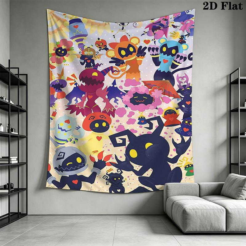 Kingdom Hearts Pattern Home Decor Tapestry, Wall Hanging, Decorative RV Wall Cloth.XGT0914084