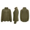 Stand Collar Solid Color Sweatshirt Women Casual Fashion Long Sleeve Zip Up Bubble Fleece Jacket