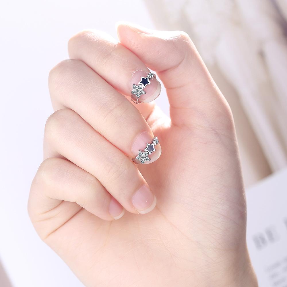 

Серьги-гвоздики из 100% стерлингового серебра 925 пробы с кристаллами и звездами для женщин и девочек, подарок на свадьбу, вечеринку, женские ювелирные изделия Pendientes