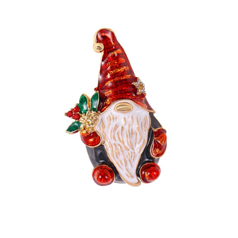 Santa Claus Enamel Cute Jewelry Anti-exposure Women's Accessory Brooch