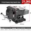 Meike Heavy-Duty 6-Inch Multifunctional Bench Vise for Workbench