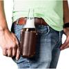 Leather Beer Can Bottle Carrier 1Pcs Waist Strap Sturdy Build Easy Belt Attach for Outdoor Picnic Beach Parties