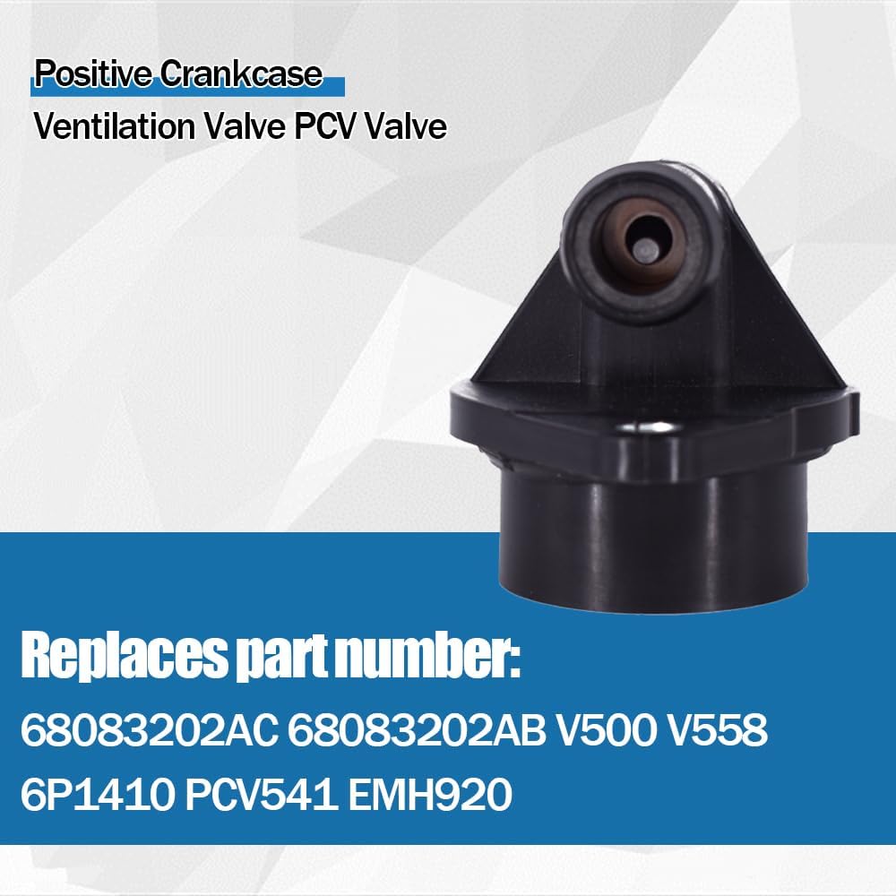 CULMKARI Positive Crankcase Ventilation Valve PCV Valve Fits for 2011-2019 Chrysler 200 300 Dodge Challenger Avenger Cherokee Wrangler Ram 1500 C/V