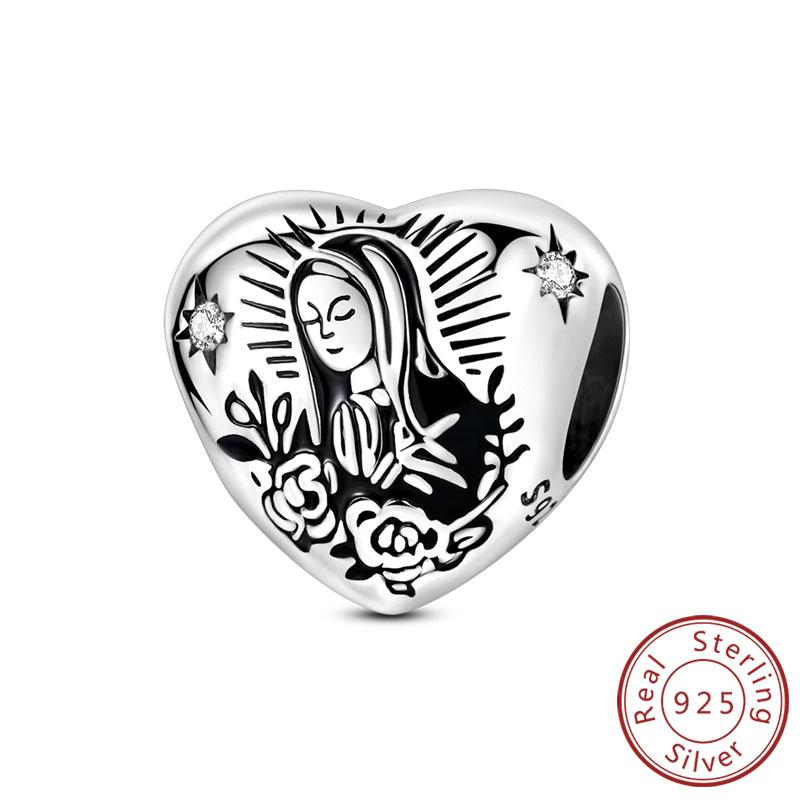 New Original Charms Beads Pendants Copper Cute Cat Paw Bow Apple Heart Charms Fit Bracelets Necklaces Women Jewelry