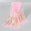 Peacock Print Scarf, Simple Hot Gold Phoenix Feather, Lightweight and Comfortable Travel Accessory Shawl for Women