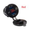 Waterproof Quick Charger QC3.0 Dual USB Car Charger with Switch Button LED Voltage Display for 12V/24V Cars Boats Motorcycle