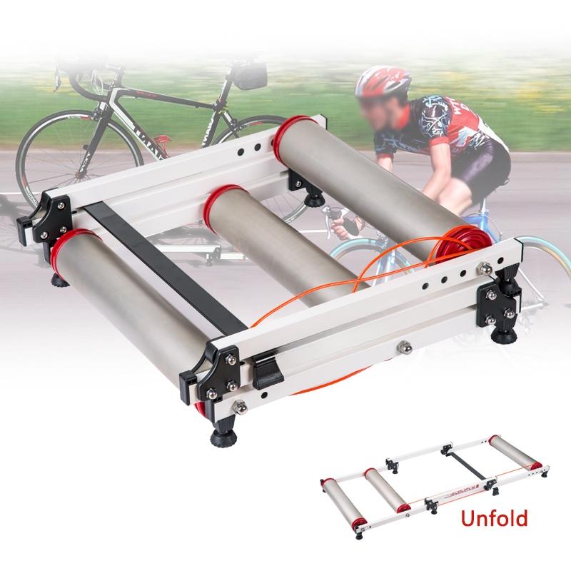 New Parabolic Folding Bike Roller Fitness Cycling Trainer Cycling Training Station Road Bicycle Exercise Station  Trainer Indoor