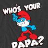 The Smurfs Unisex Adult WhoÂ´S Your Papa Smurf T-Shirt