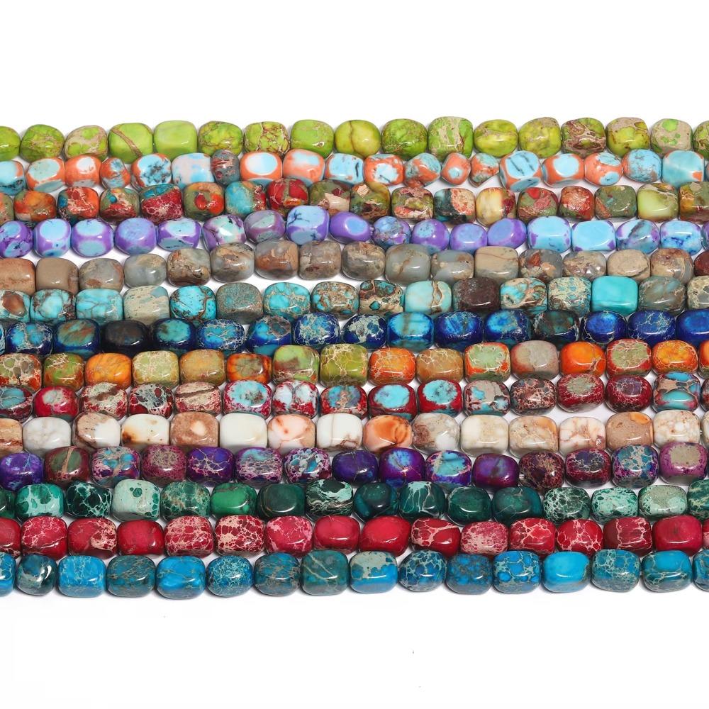 5×7mm Emperor Stone Scattered Pearls Exquisite Irregular DIY Bracelet Beads Colorful Lightweight Square Spacer Beads
