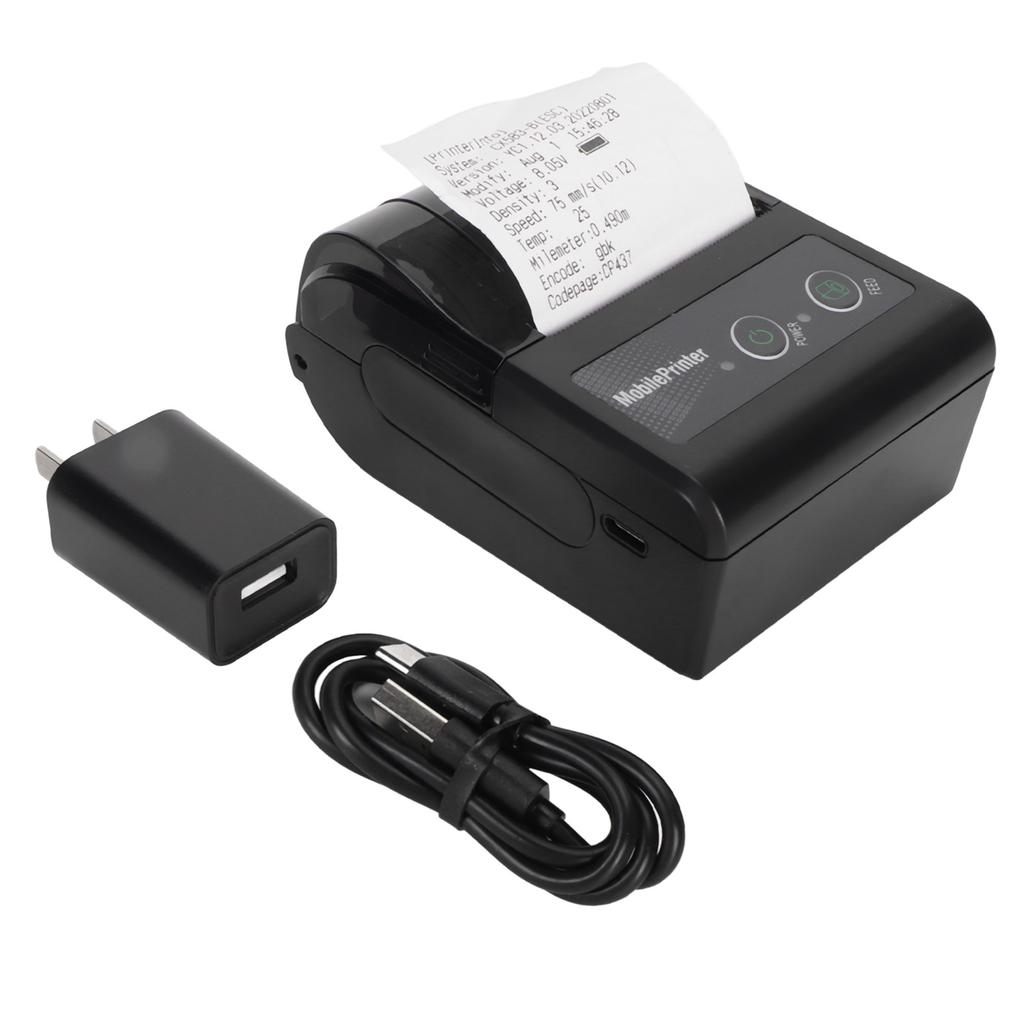 58mm Mini Thermal POS Printer Handheld Bluetooth Receipt Printer Pocket Printer for Cell Phones