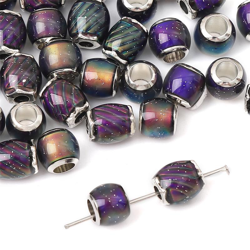 

Color-Changing Resin Beads with Alloy Spacers - DIY Necklace & Bracelet Materials