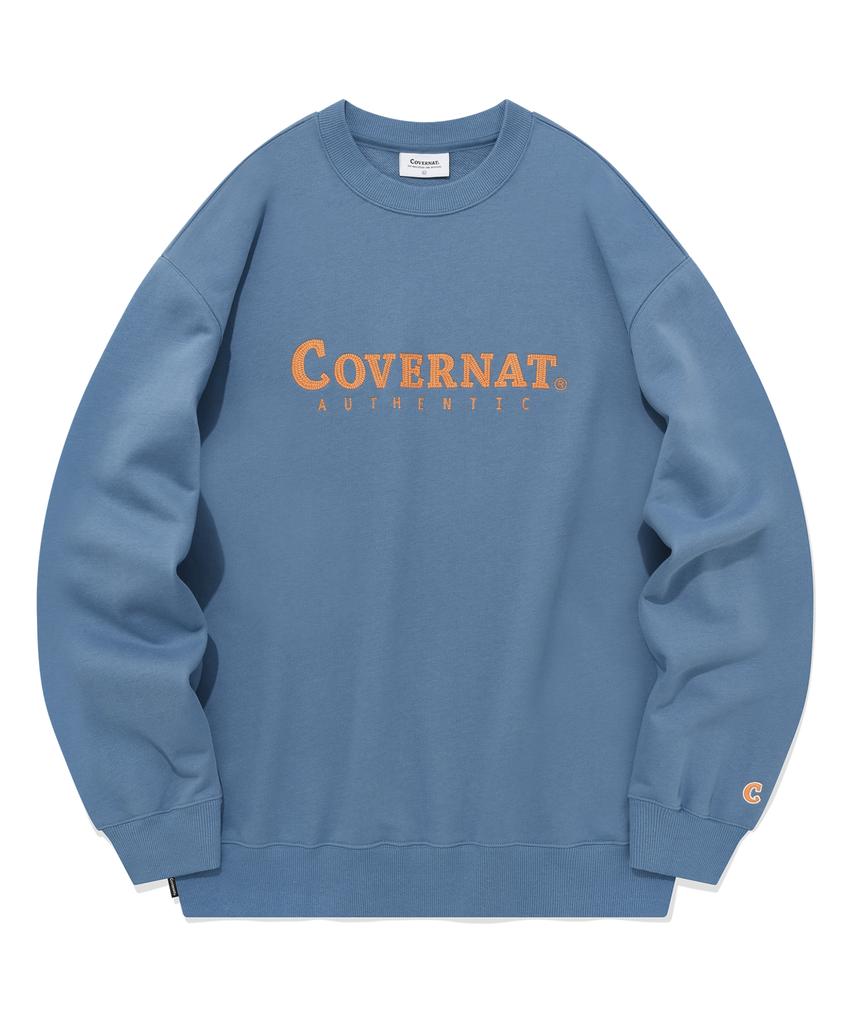 COVERNAT Authentic Logo Sweatshirt Blue