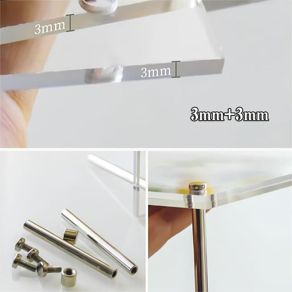 REDICE Display UV Card 3 Magnetic Loaders Display Card Trading Card Compatible with Cards Approximately 2mm Thick Cards 3 Magnetic Screw-Down Case,