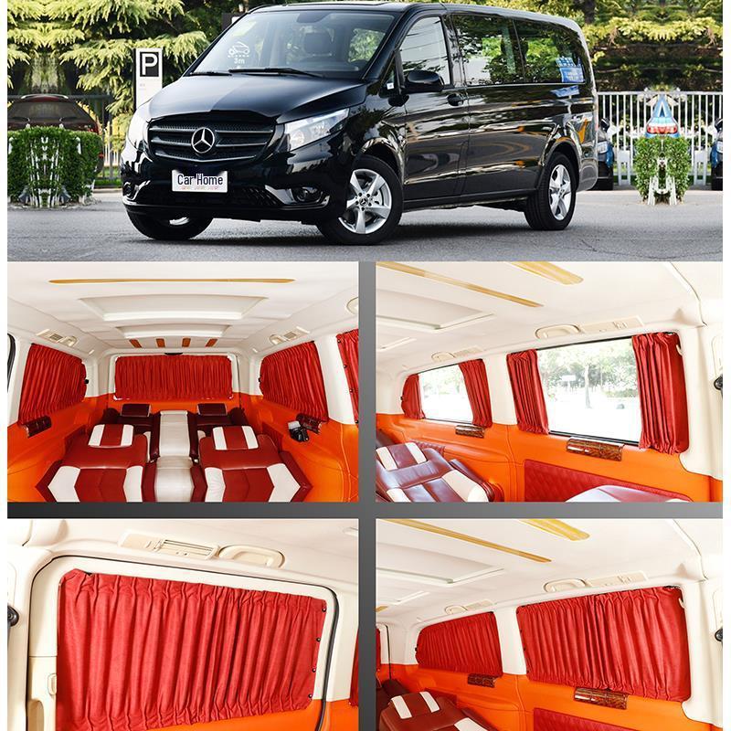 BAIC Weiwang 306 Suede Car Curtains with Eco-Friendly Aluminum Alloy Track for Sun Protection