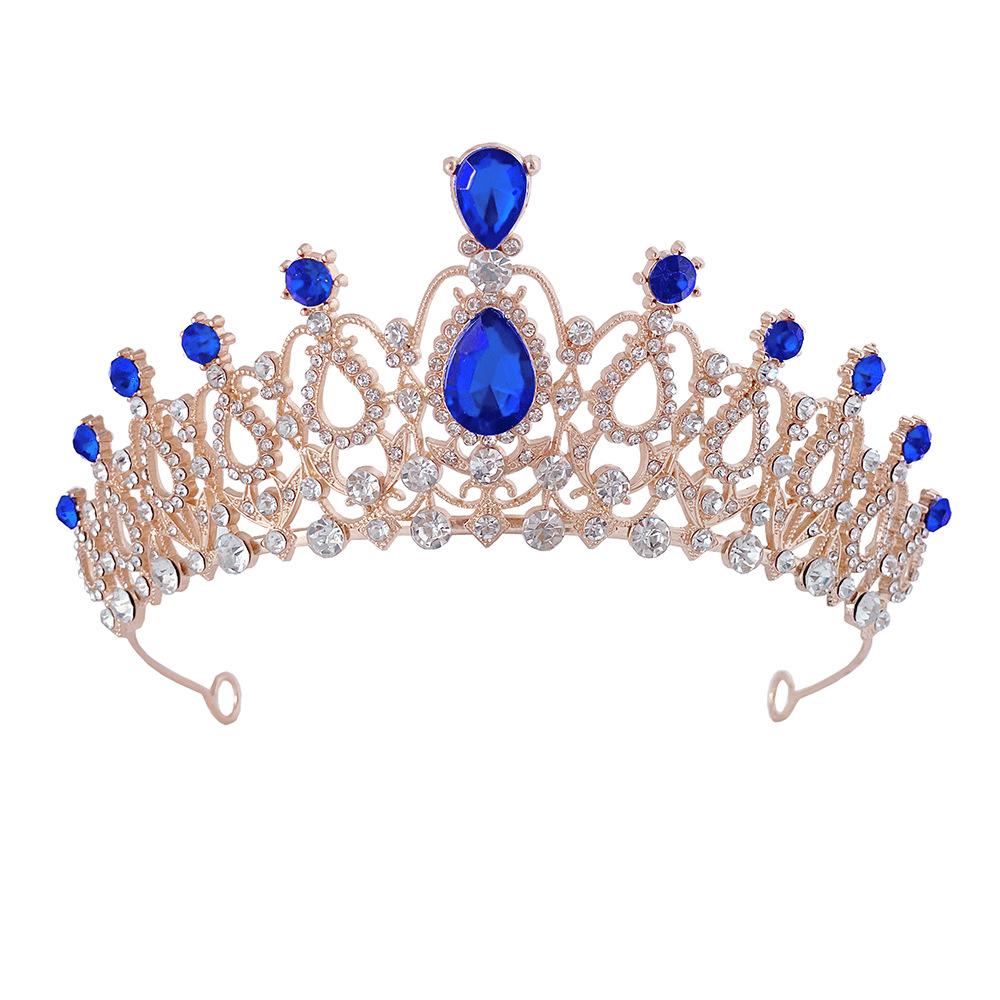 Princess Crown Tiara Children's High End Crystal Headband Girls Headband Little Girl Birthday Crown Baby Hair Accessories