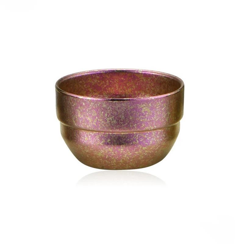 Titanium Cup Pure Titanium Tea Cup Stack Cups Outdoor Camping Portable Tea Set Storage for Home Double Anti-scalding Tea Bowl