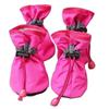 4Pcs/Set Waterproof Pet Dog Shoes Anti-Slip Rain Boots Booties Paw Protectors for Small Dogs Cats Puppy