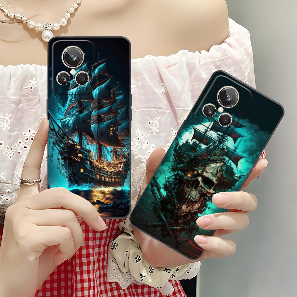 Pirate Corsair Mobile Phone Case for Realme 15 14 13 12 11 10 9 Pro Plus T i Lite 5G Colorful Printing Cover Pretty Cover Luxury
