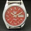 MENS VINTAGE REFURBISHED SEIKO 5 AUTOMATIC JAPAN RED COLOR DIAL WATCH A440371-9 Sk-a440371-1