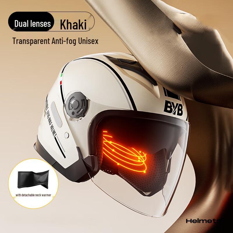BYB All-Season Anti-Fog Motorcycle Electric Bike Helmet