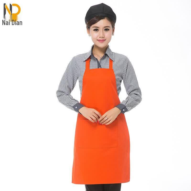 Adjustable Neck Hanging Apron with Pockets