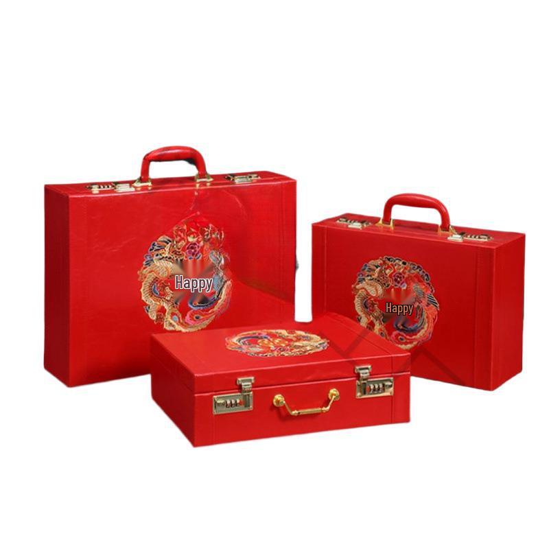 Red Bride's Dowry Box for Wedding and Engagement Gifts