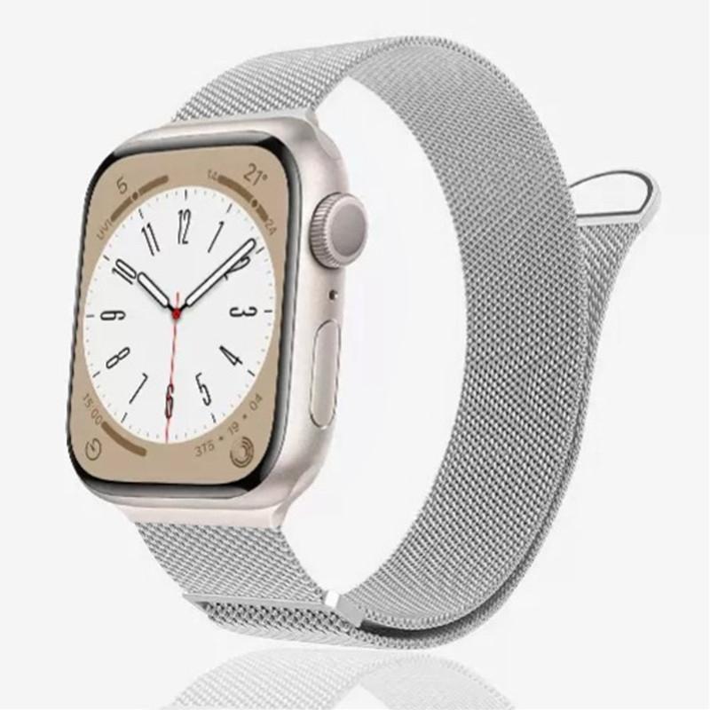 

Watch Strap for Apple Watch Series 10 42mm/9 8 7 41mm/SE (2023) SE (2022) SE 6 5 4 40mm/3 2 1 38mm Milanese Magnetic Metal Watchband Green