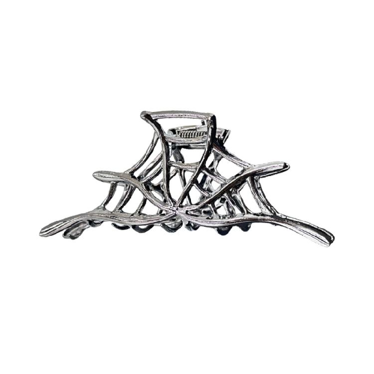 Creative Spiders Webs Hairpin Halloween Metal Hair Claw Personality Claw Clip for Stylish Women чёрный