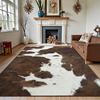 Teppich mit Tigerstreifen-Tierprint-Thema, rutschfeste Matte mit Wildleder-Design für Wohnzimmer & Schlafzimmer, kräftiger exotischer dekorativer Teppich