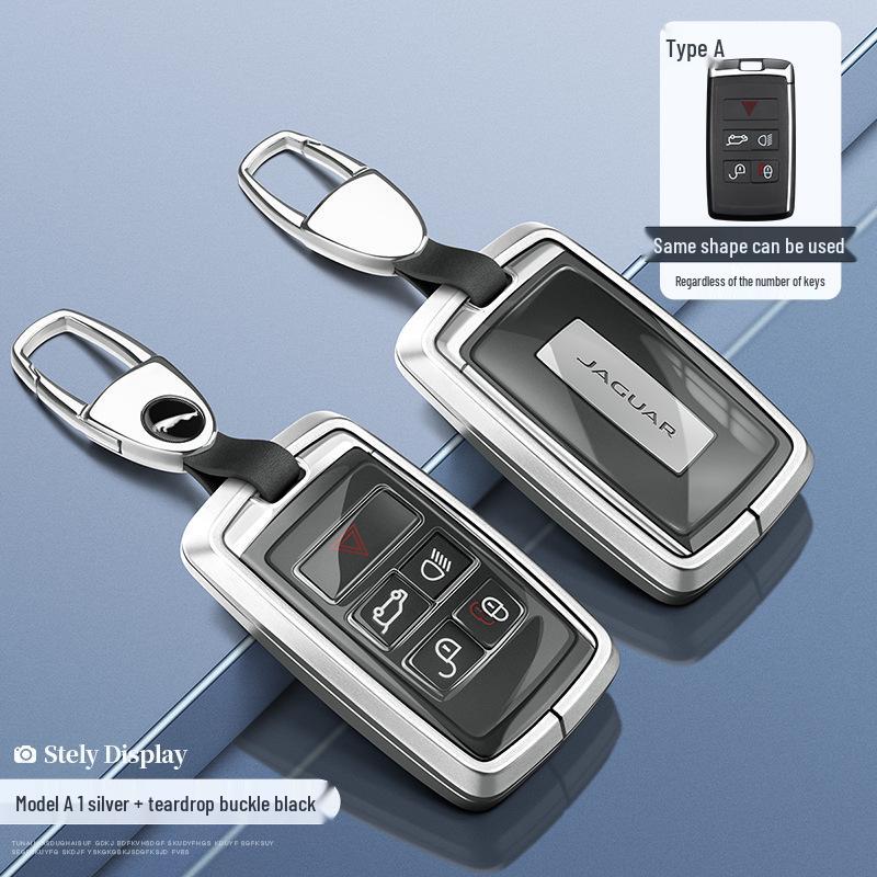 Jaguar Key Case: Aluminum Alloy Shell for XEL, XFL, F-Pace, XJL, XF, XE, F-Type Models