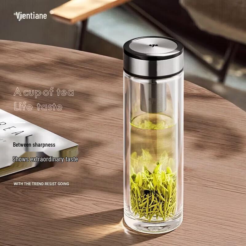 Vanward Premium Borosilicate Glass Tea Tumbler