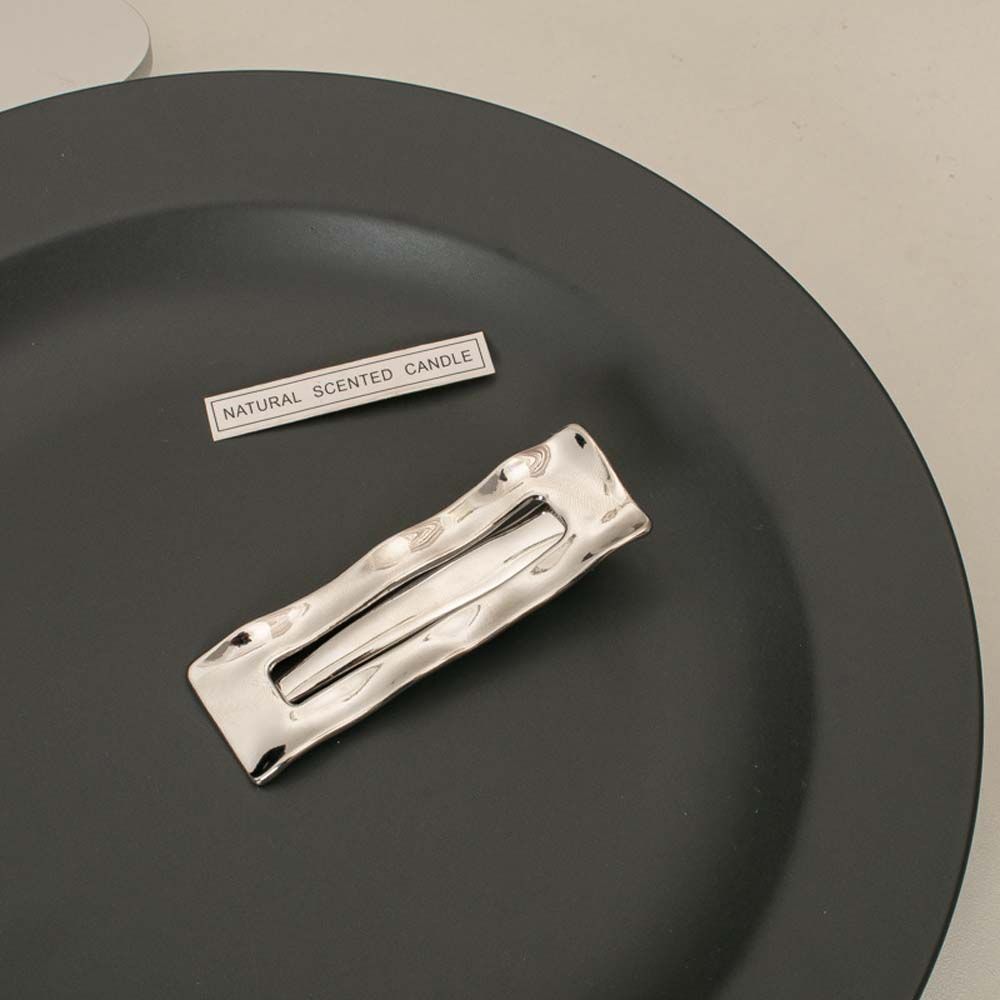 Bump Irregular Rectangle Side Bangs Hair Clips Punk Hair Clips Fix Fringe Barrette Metal Hair Pins